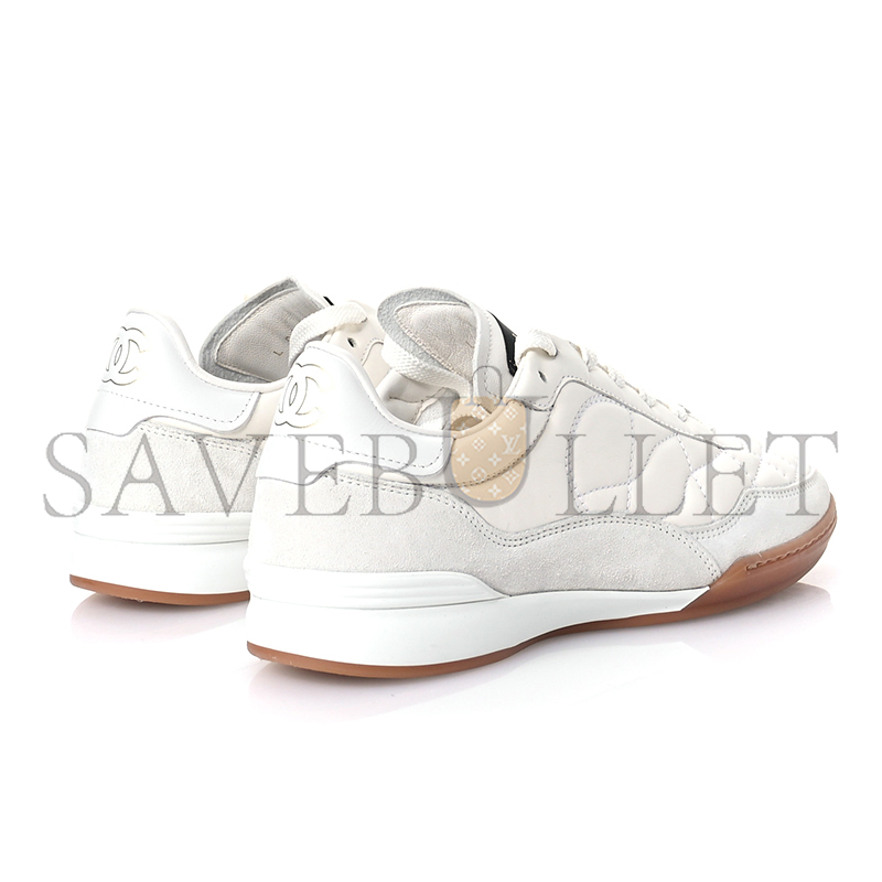 Ch*el suede calfskin quilted sneakers 36 g45336